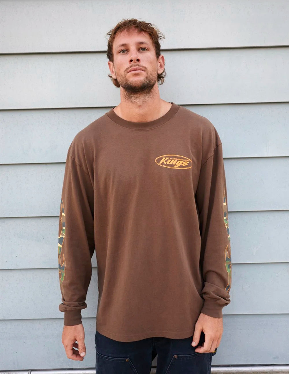Chocolate Camouflage Long Sleeve Box Tee