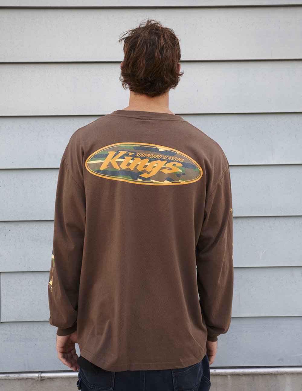 Chocolate Camouflage Long Sleeve Box Tee