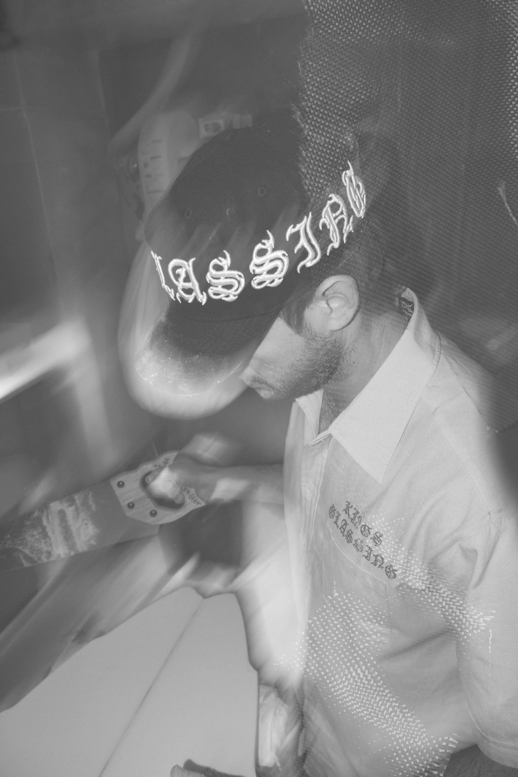 Embroidered Black Letter 5-Panel Hat