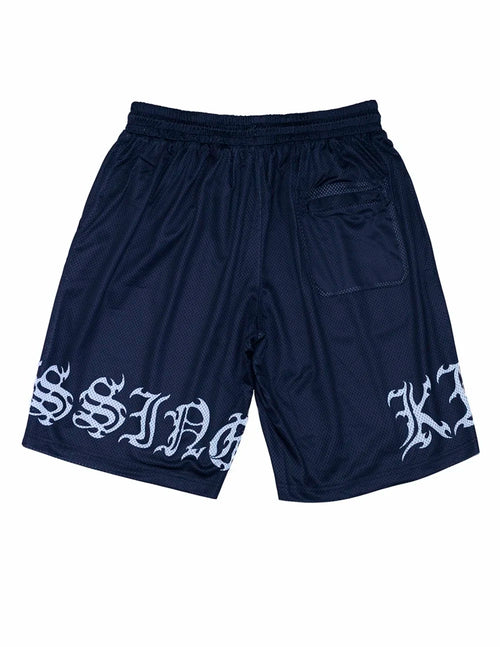 Black Letter Basketball Shorts