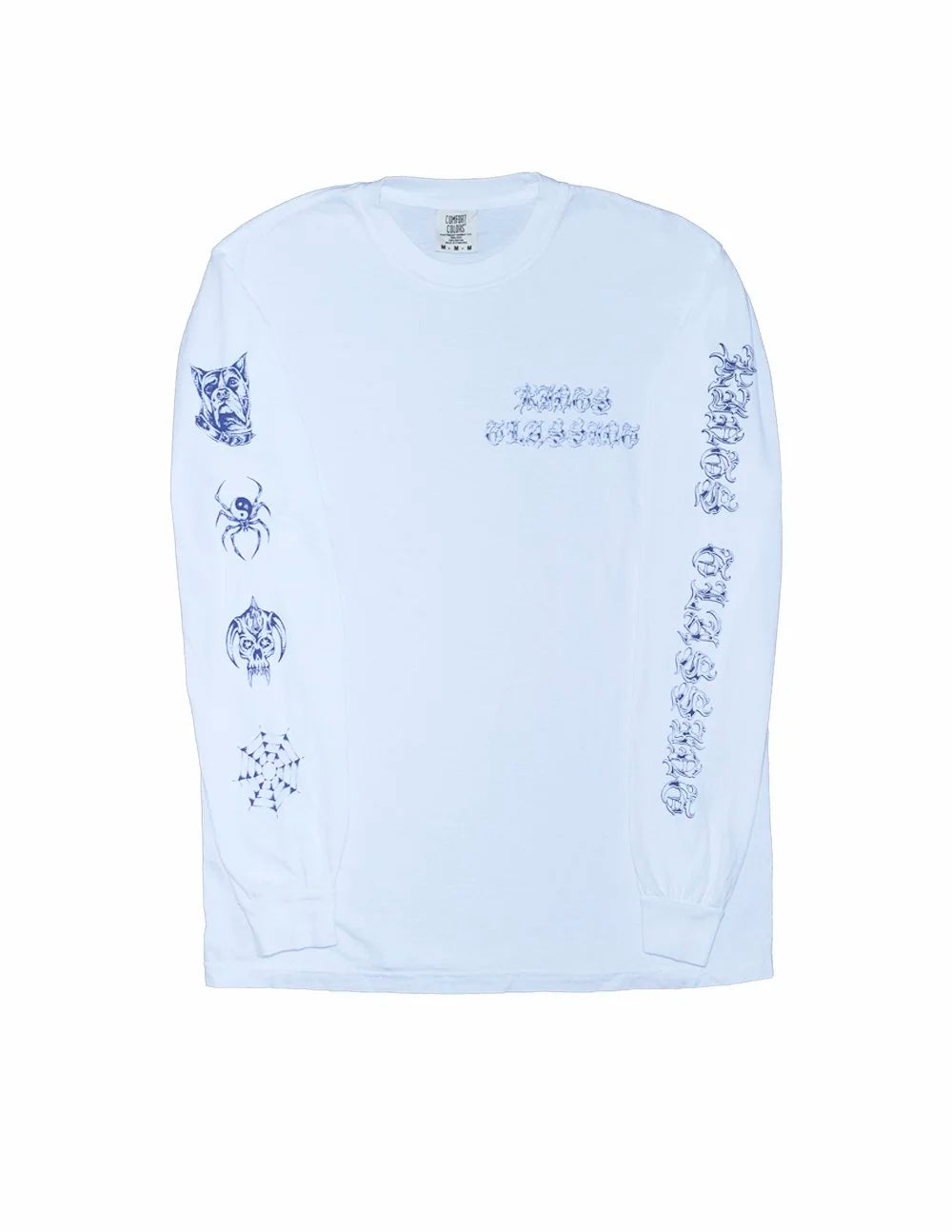 Blue Letter Long Sleeve Tee by Anthony Vicar