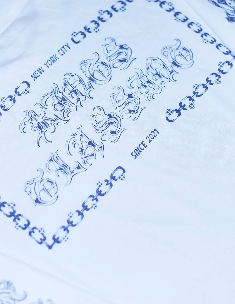 Blue Letter Long Sleeve Tee by Anthony Vicar