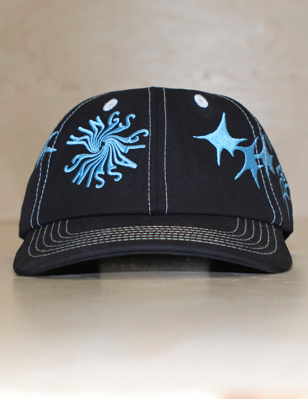 The Sketchy Snapback Hat - Black
