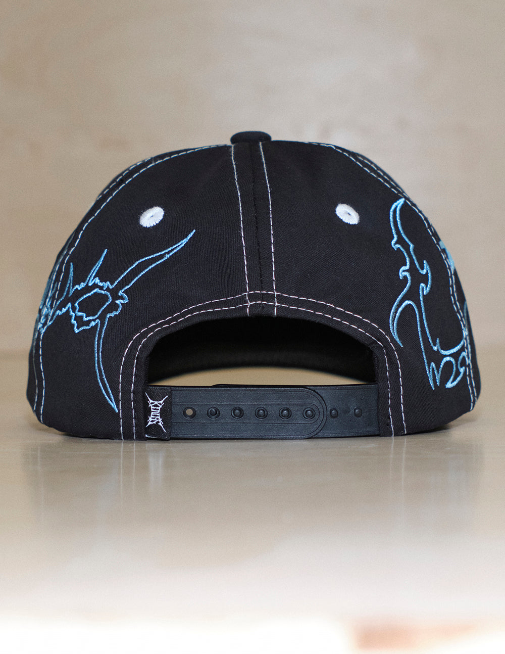 The Sketchy Snapback Hat - Black
