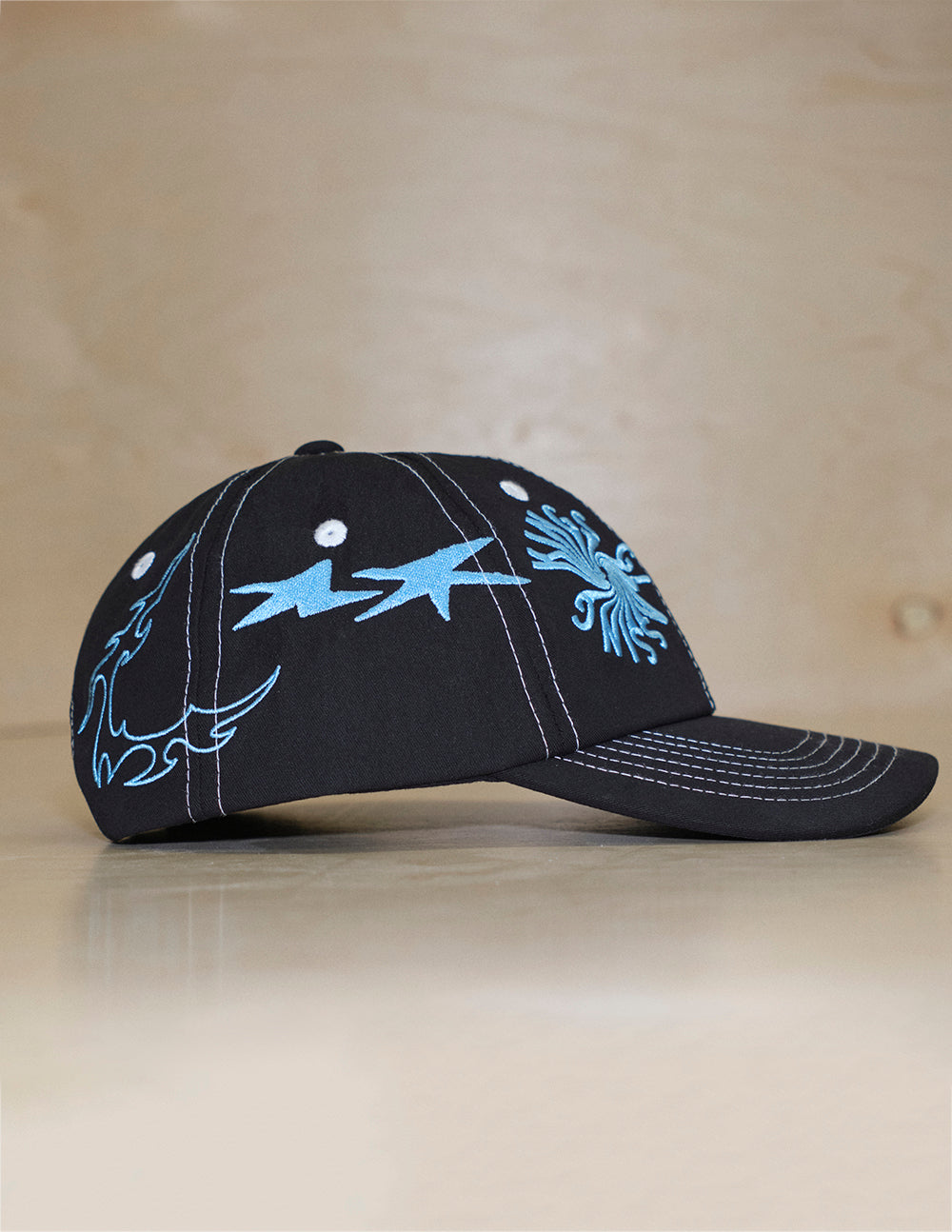 The Sketchy Snapback Hat - Black