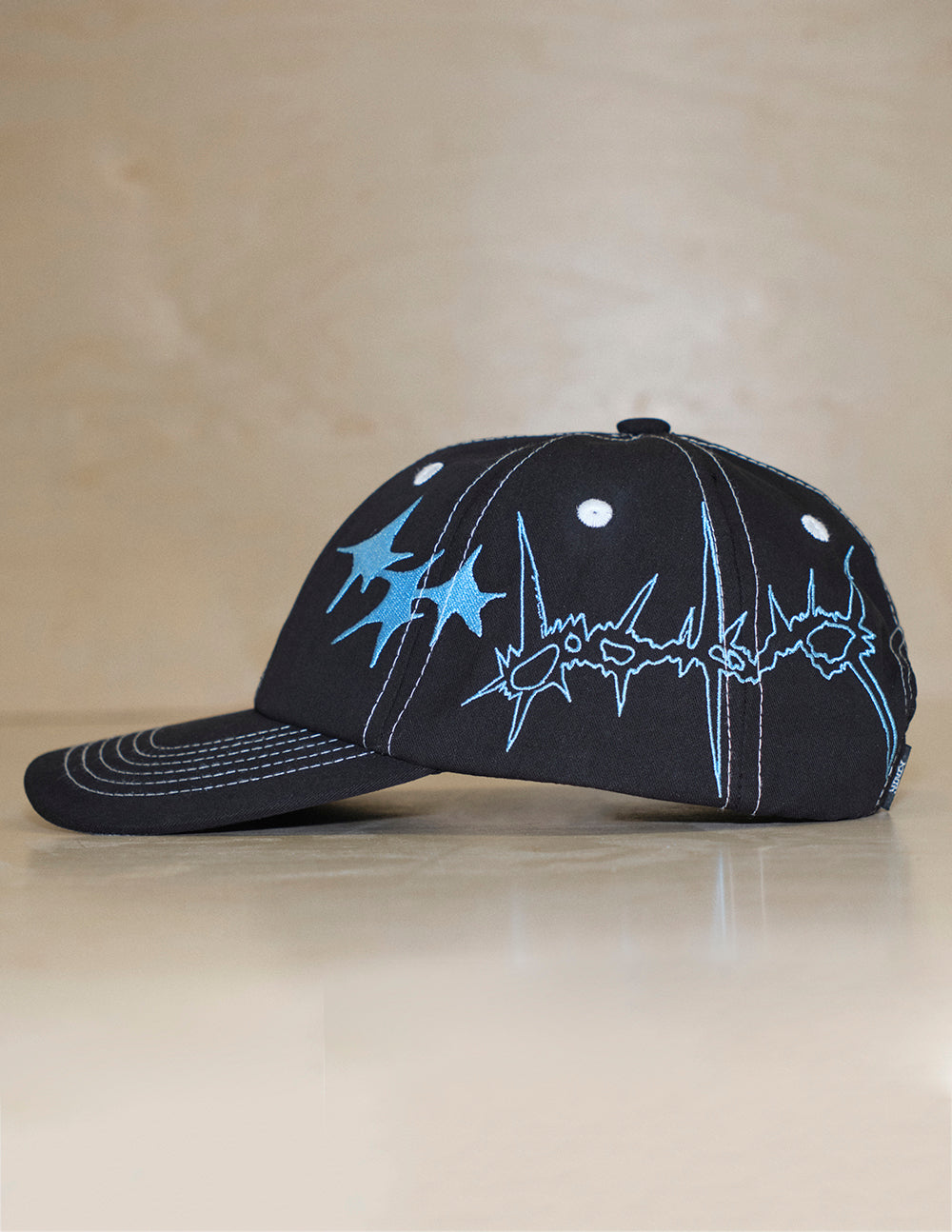 The Sketchy Snapback Hat - Black