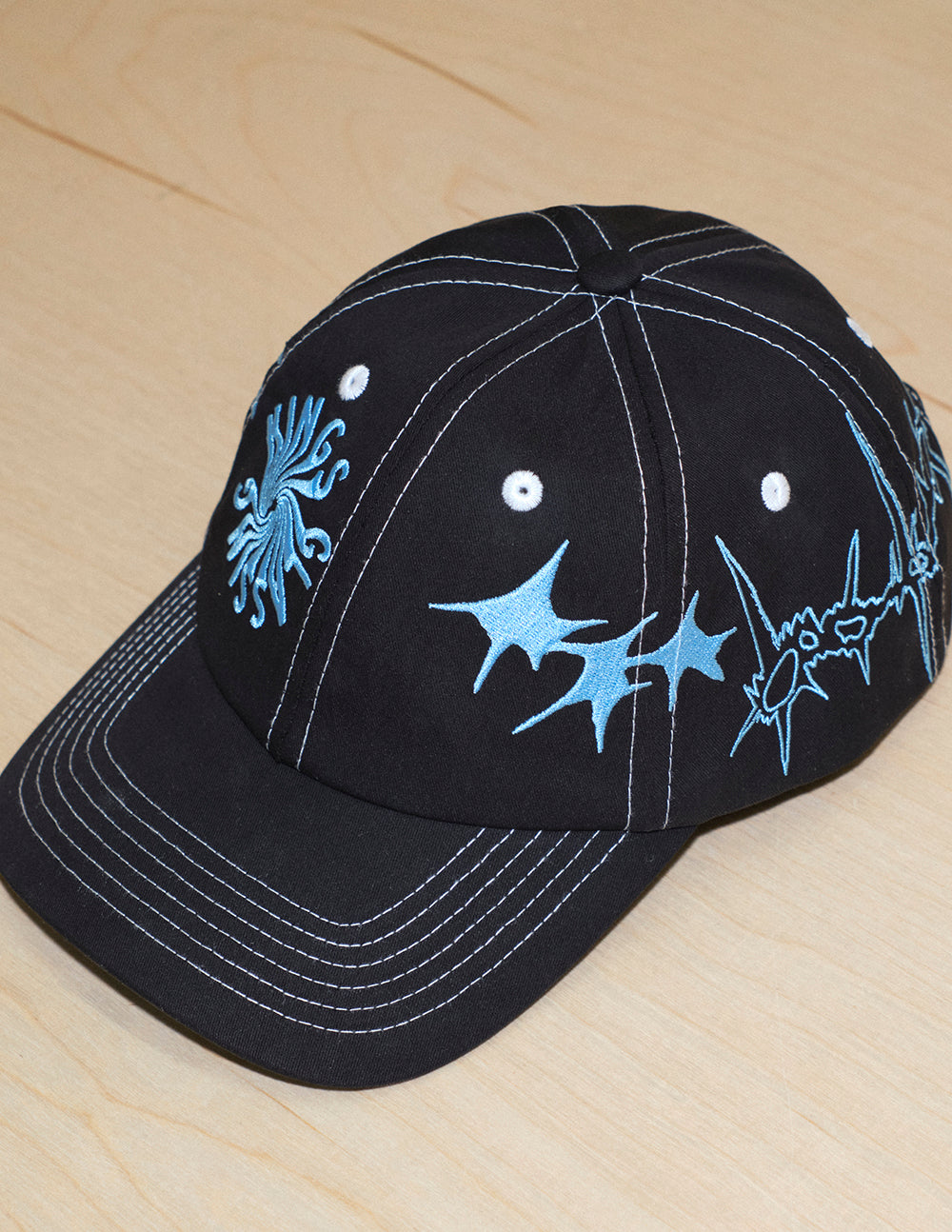The Sketchy Snapback Hat - Black