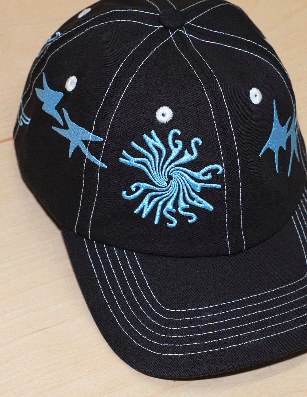 The Sketchy Snapback Hat - Black