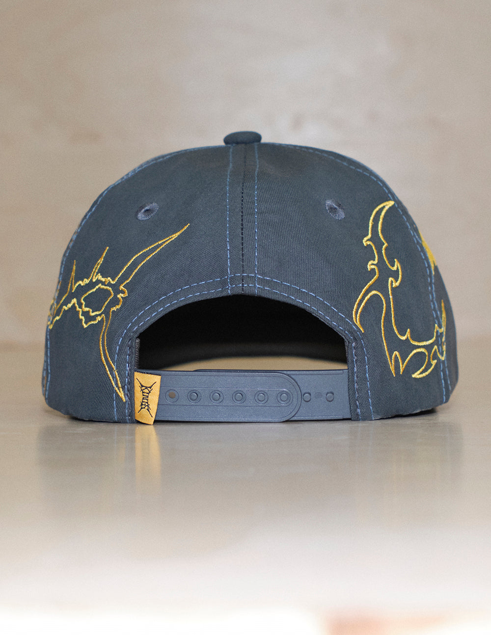 The Sketchy Snapback Hat - Slate Blue