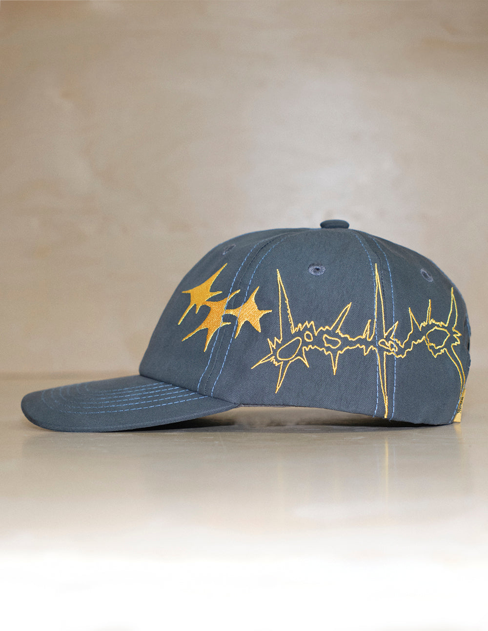 The Sketchy Snapback Hat - Slate Blue