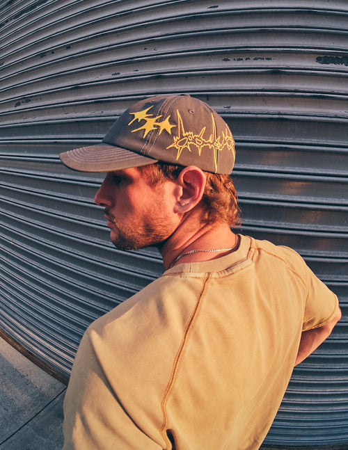 The Sketchy Snapback Hat - Slate Blue