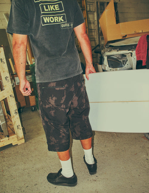 6-Pocket Ripstop Shop Shorts - Black