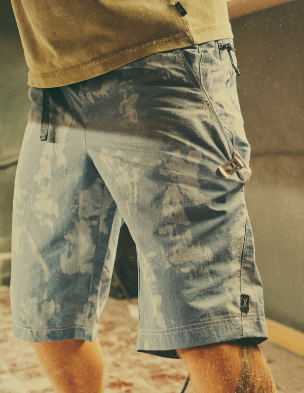6-Pocket Ripstop Shop Shorts - Blue