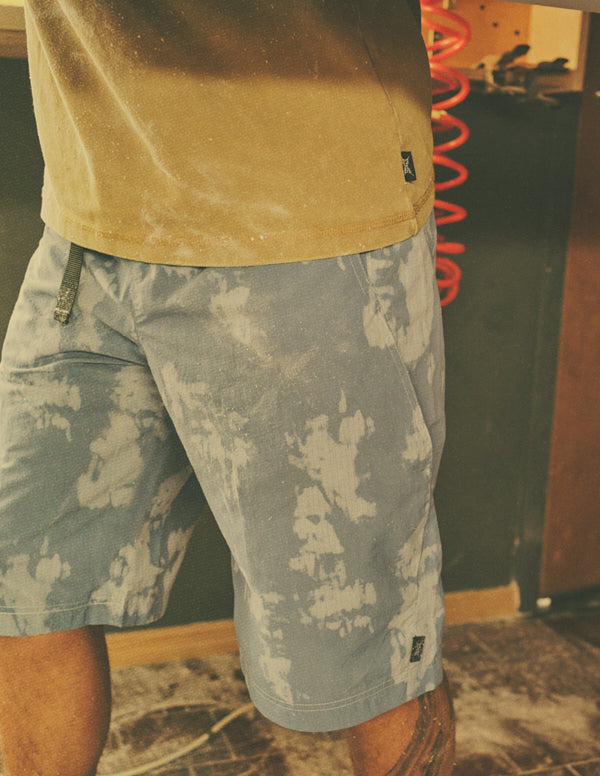 6-Pocket Ripstop Shop Shorts - Blue